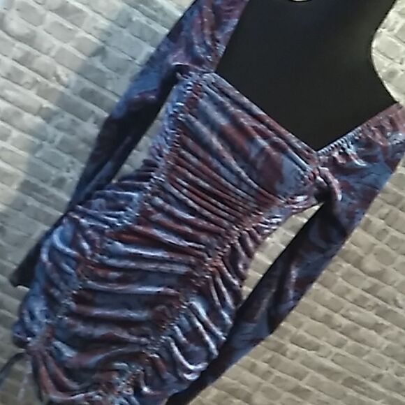 Wild Fable ruched bodycon stretch dress S - Picture 14 of 16